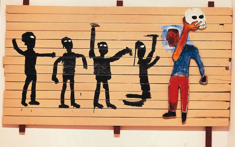 Obra do artista Jean-Michel Basquiat, que terá exposição no CCBB
