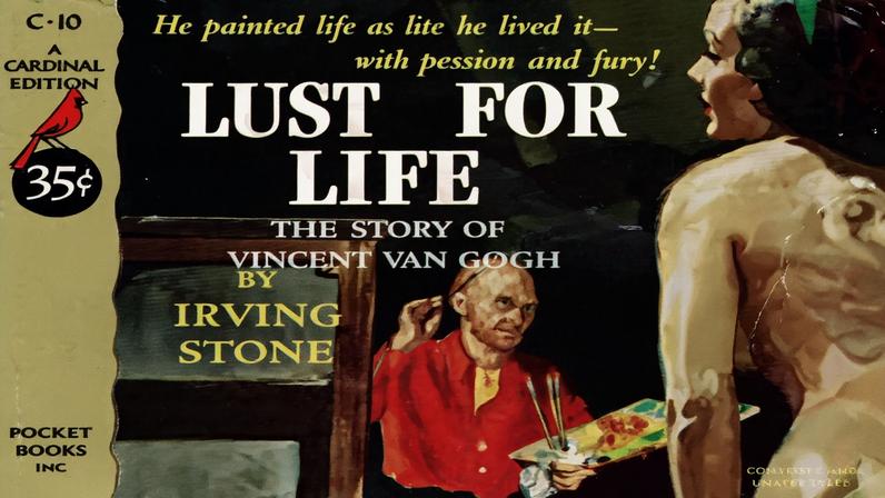 Cover of Irving Stone’s novel Lust for Life: The Story of Vincent van Gogh, Pocket Books/Cardinal edition, 1951