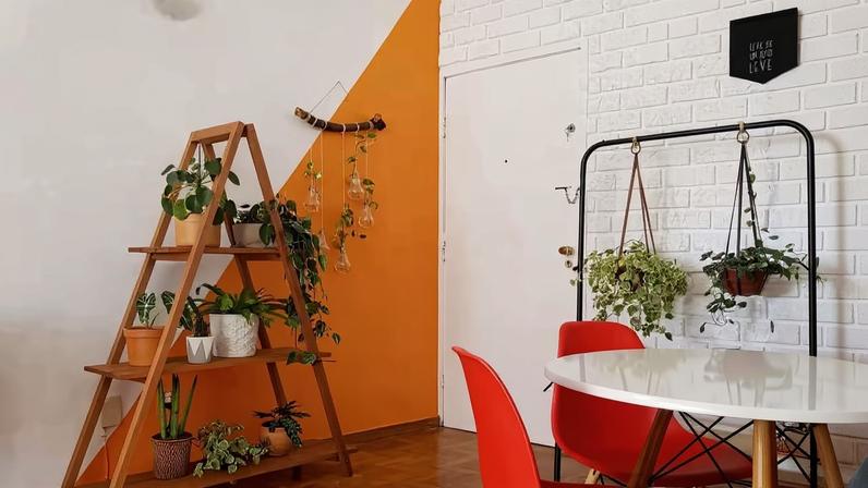 10 dicas para fazer uma parede geométrica sem erros (Foto: Instagram/@ed.decora) — Foto: Casa Vogue