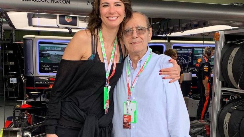 Luciana Gimenez com o pai, João Alberto Morad