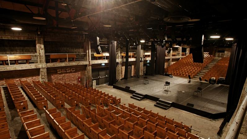 Teatro do Sesc Pompeia, na zona oeste da cidade de São Paulo