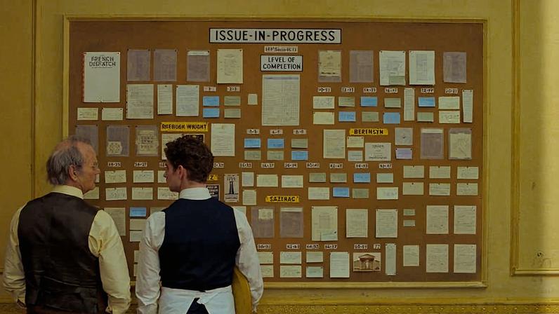 Cena do filme 'A Crônica Francesa', de Wes Anderson