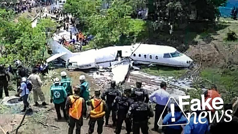 As imagens e os vídeos se referem a um acidente que aconteceu em 2018, em Honduras