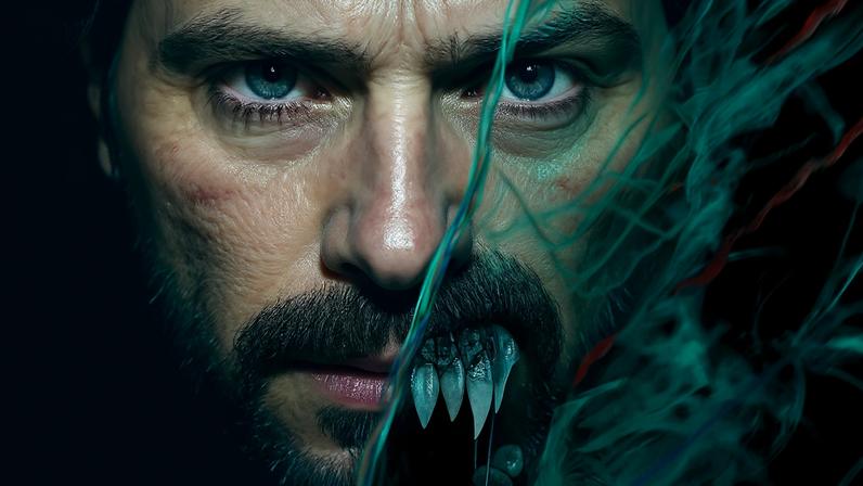 Jared Leto em cartaz do filme 'Morbius'