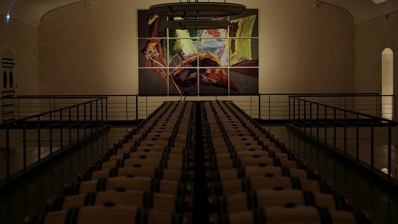 The cellar room at Château Pavie.