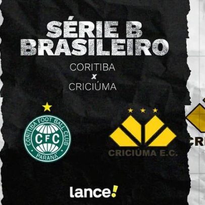 Coritiba enfrenta Criciúma em jogo da Série B