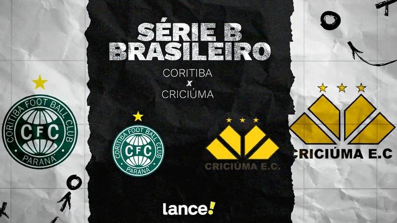 Ficha técnica: Coritiba x Criciúma Coritiba e Criciúma jogam pela Série B, no Couto Pereira. Foto: Arte/Lance!