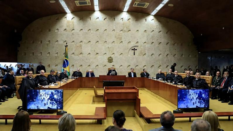 Plenário do STF (Supremo Tribunal Federal) em sessão de abertura do ano judiciário de 2023, em Brasília
