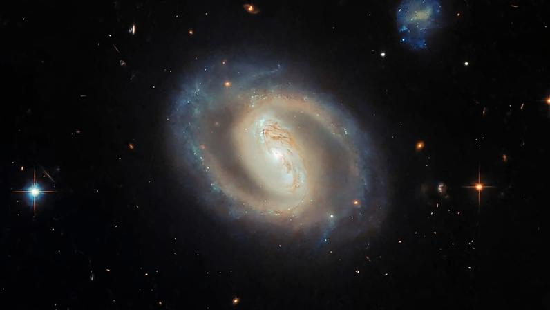Hubble Spies an Active Spiral