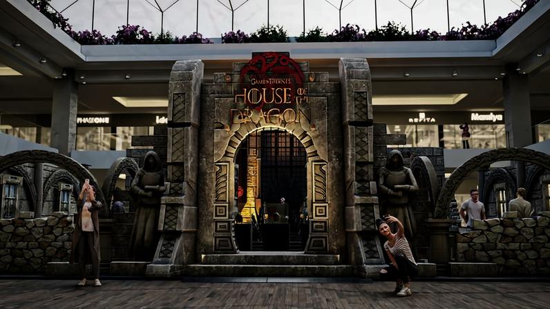 Exposição House of the Dragon no Shopping Metrô Itaquera, em SP