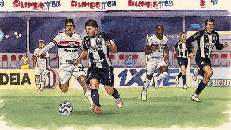Partida entre São Paulo e Ceará, pelo Brasileirão (Foto: Felipe Santos/Ceará SC)