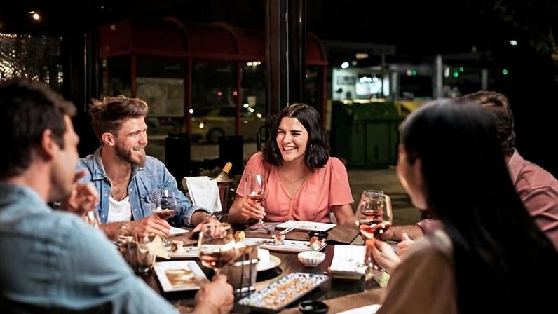 Encontro do Timeleft, plataforma que reúne desconhecidos para jantar