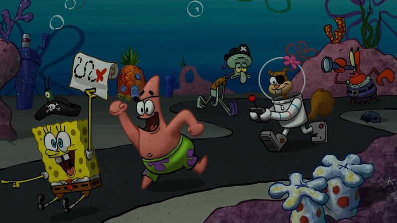 Imagem de "Bob Esponja Calça Quadrada" para comemorar os 25 anos da série animada da Nickelodeon