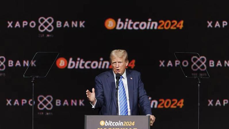 Participação de Trump na conferência Bitcoin 2024, em julho, foi um dos gestos de apoio do presidente eleito ao setor