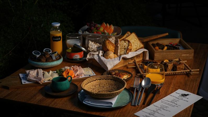 Brunch do restaurante Notiê, no topo do shopping Light