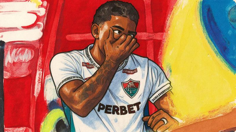 John Kennedy comemora gol pelo Fluminense (FOTO: MARCELO GONÇALVES / FLUMINENSE F.C.)