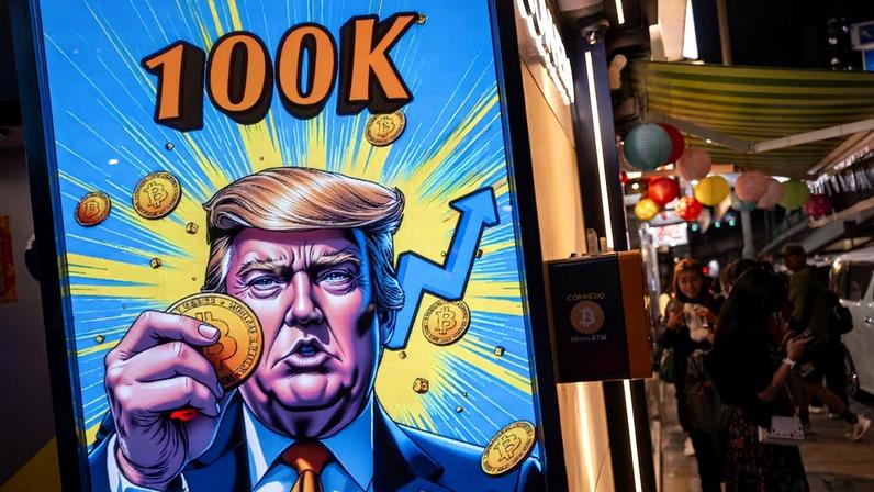 O token de Trump agitou brevemente o mercado de ativos digitais na manhã de segunda-feira em Singapura (Foto: Justin Chin)