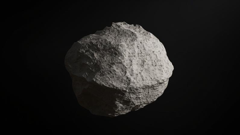 Ilustração de asteroide
