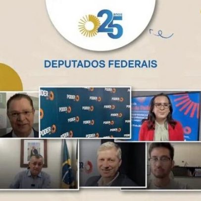 Hugo Motta e deputados federais leem o Poder360