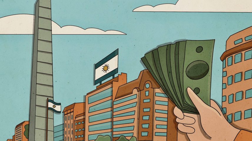 Apesar de volta do financiamento imobiliário, a compra de imóveis na Argentina segue acontecendo em dinheiro vivo, geralmente em dólares (Foto: Catarina Pignato)