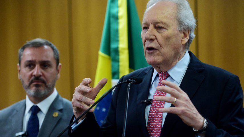 Ministro da Justiça e Segurança Pública, Ricardo Lewandowski, em evento na pasta (Foto: Lucio Tavora - 19.mai.2025/Xinhua)