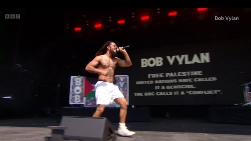Show de Bob Vylan no Glastonbury (Foto: Reprodução)