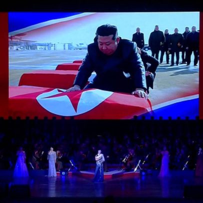 Kim Jong-un recebe caixões de soldados russos mortos em combate; assista ao vídeo