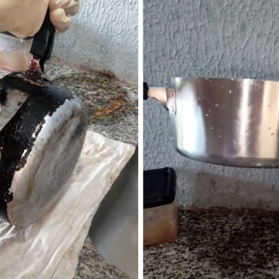 Mulher revela truque eficaz para renovar panelas antigas e viraliza nas redes sociais
