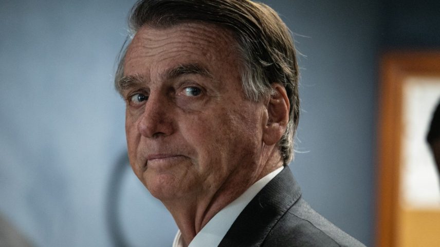 Jair Bolsonaro em interrogatória no STF (Foto: Brenno Carvalho / Agência O Globo)