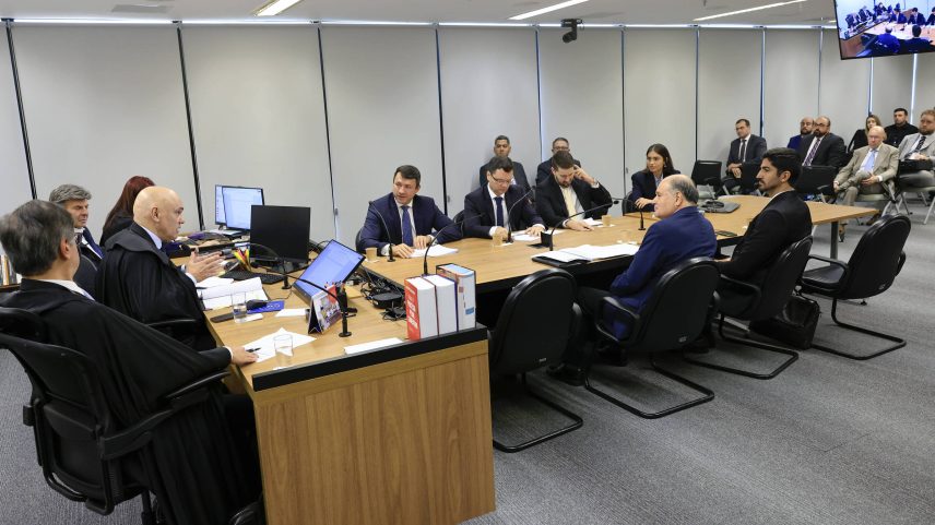 Ministro Alexandre de Moraes conduziu as audiências entre réus da trama golpista (Foto: Rosinei Coutinho/STF)