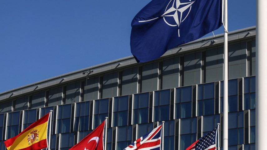 Sede da Otan, em Bruxelas (Foto: VALERIA MONGELLI/AFP)