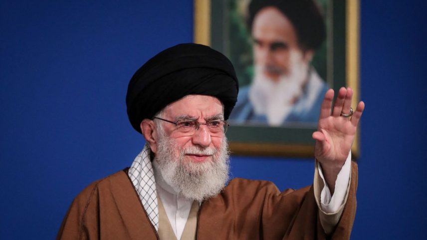 Líder Supremo do Irã, Ali Khamenei, durante discurso por ocasião do Ano Novo Persa, o Nowruz, em Teerã (Foto: KHAMENEI.IR / AFP)