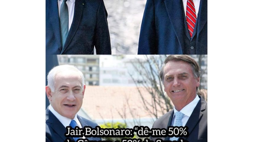 Bolsonaro posta foto com líderes dos EUA e Israel (Foto: Reprodução)