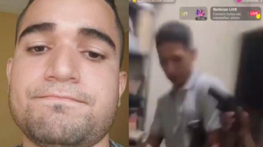 Influenciador Gabriel Sarmiento foi assassinado em live que denunciava gangues e policiais corruptos na Venezuela (Foto: Reprodução/X)