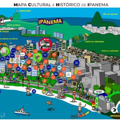 Ipanema recebe Mapa Cultural e Histórico criado pelo cartunista Miguel Paiva