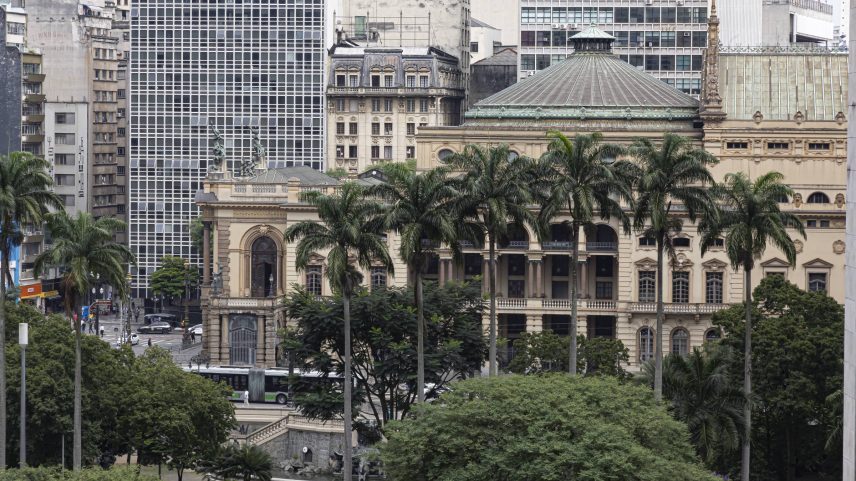 Panorâmica do Teatro Municipal de São Paulo (Foto: Rubens Cavallari/Folhapress)