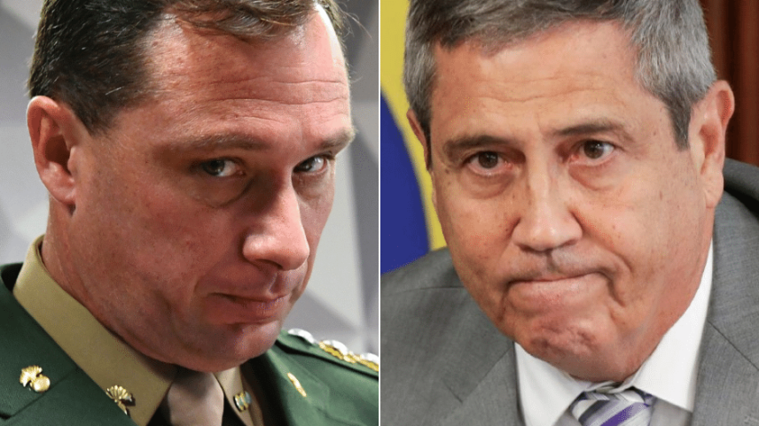 Mauro Cid e Braga Netto ficarão frente à frente no STF (Foto: Geraldo Magela/Agência Senado e Pedro Ladeira/Folhapress)