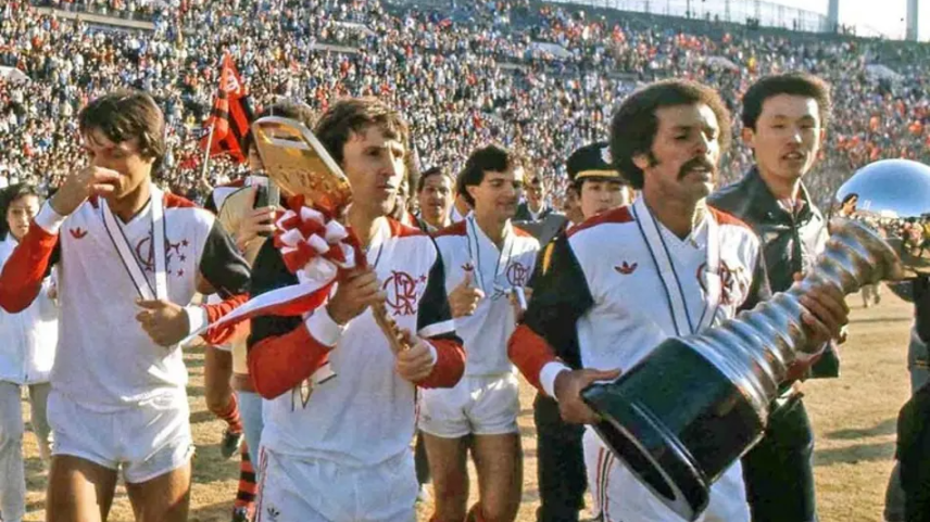 Flamengo ganhou do Liverpool de 3 a 0 e se consagrou campeão mundial pela primeira vez- Foto: Masahide Tomikoshi