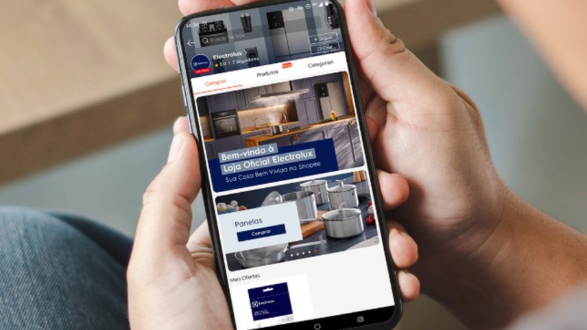 Loja da Electrolux na Shopee (Foto: Divulgação)