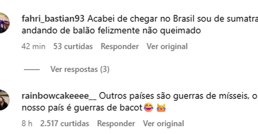 Indonésios 'revidam' ataque de brasileiros nas redes sociais após repercussão da morte de Juliana Marins (Foto: Reprodução)
