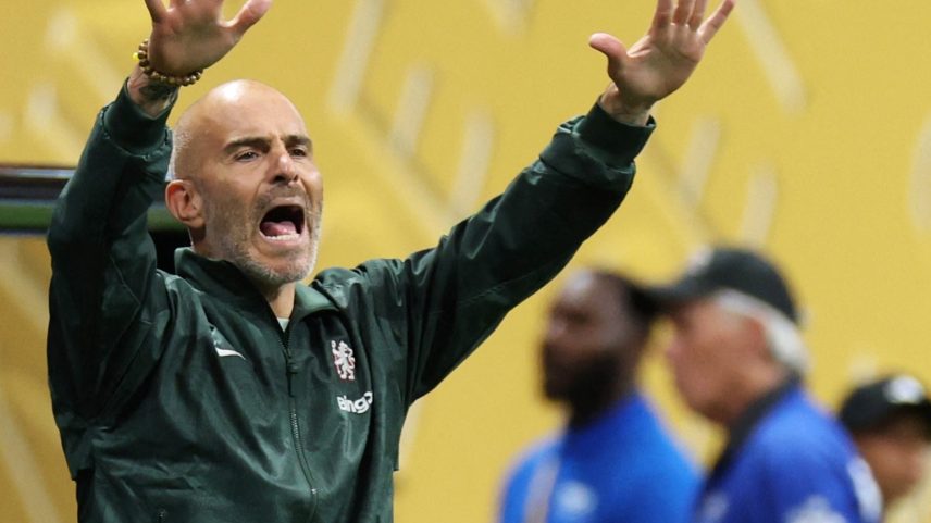 Enzo Maresca, técnico do Chelsea, durante o Mundial (Foto: Kevin C. Cox / GETTY IMAGES NORTH AMERICA / Getty Images via AFP)