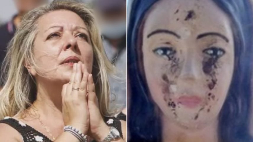Multiplicação de pizzas e lágrimas de sangue: Vidente pode ser condenada na Itália por mentir sobre milagres de estátua de santa (Foto: Reprodução/Redes Sociais)