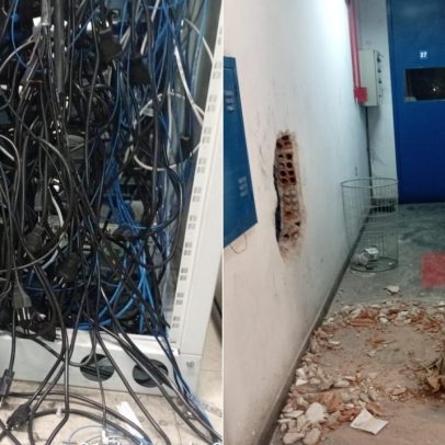 Bandidos atacam e destroem central de fibra óptica que atendia seis bairros no Rio