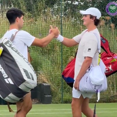 João Fonseca treina com Alcaraz na grama de Wimbledon antes do grand slam