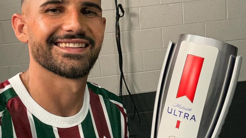 Zagueiro Ignácio foi eleito o melhor jogador em campo no empate do Fluminense com Mamelodi Sundowns-AFS (Foto: Reprodução/Redes sociais)