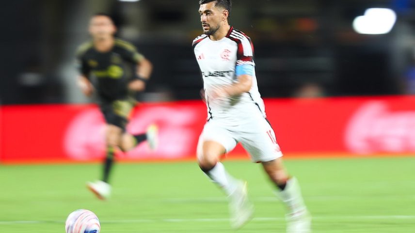 Arrascaeta contra o LA FC (Foto: Flamengo)