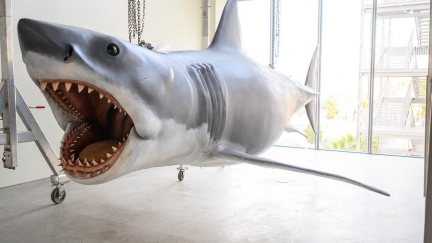 Tubarão original de filmes de Steven Spielberg está em exibição no Museu da Academia de Artes e Ciências Cinematográficas de Hollywood (Foto: Reprodução / Instagram)