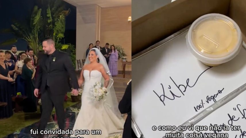 Influencer vegana viraliza ao revelar solução para não passar fome em festa de casamento (Foto: Reprodução/Instagram)