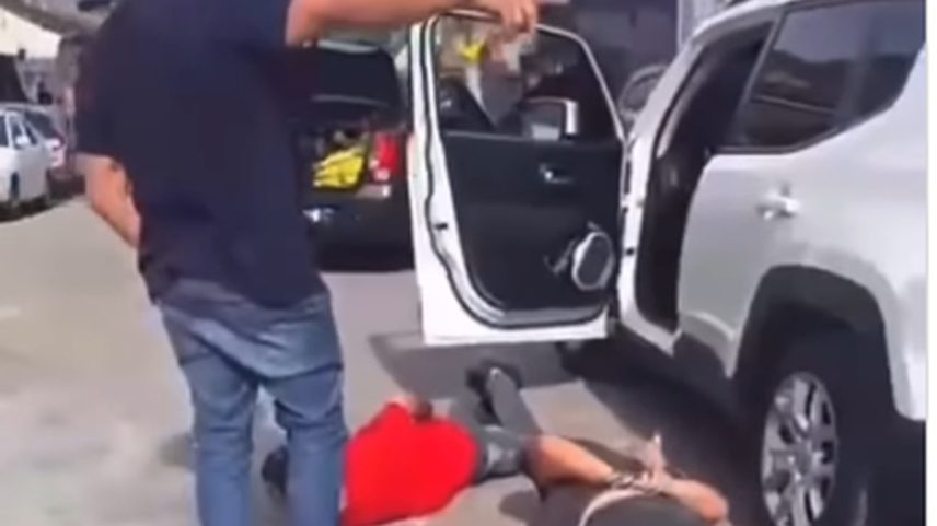 Criminosos são presos após sequestro de homem, na Pavuna; vítima também acabou presa (Foto: reprodução)