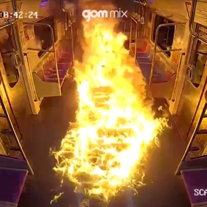 Homem ateia fogo em vagão de metrô lotado e provoca pânico na Coreia do Sul